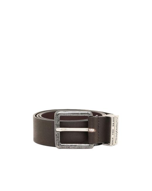 DIESEL White B-Guarantee-A Belt for men