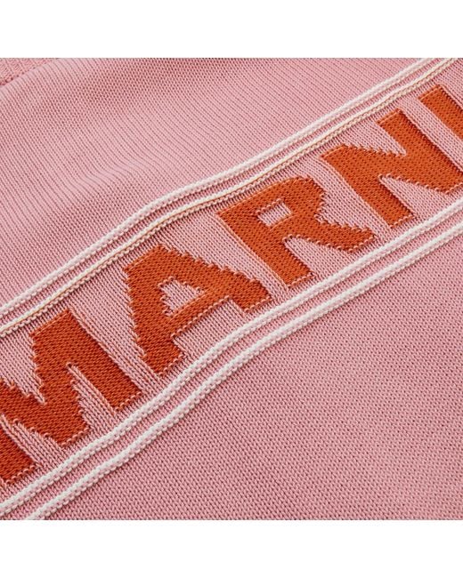 Marni Pink Buttoned Oversized-Fit Cardigan