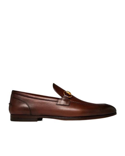 Gucci Brown Horsebit Loafers for men