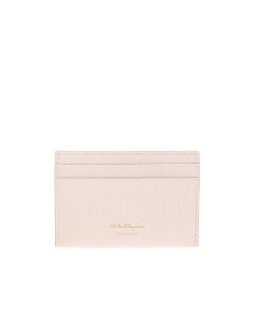 Ferragamo Pink Leather Cardholder