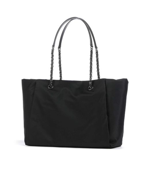 MICHAEL Michael Kors Black Logo Plaque Tote Bag