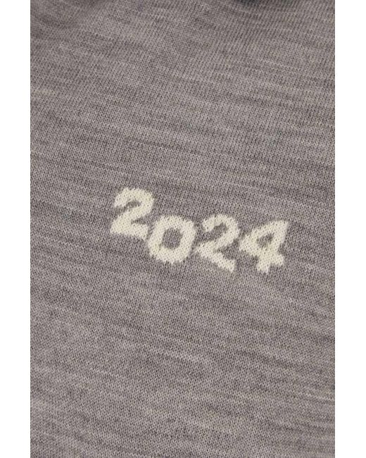 Comme des Garçons Gray Wool Polo Shirt