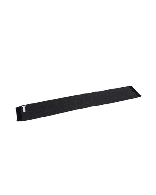 COACH Black Ribbed Scarf for men