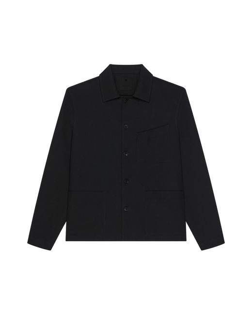 Givenchy Black Chest Pocket Overshirt for men