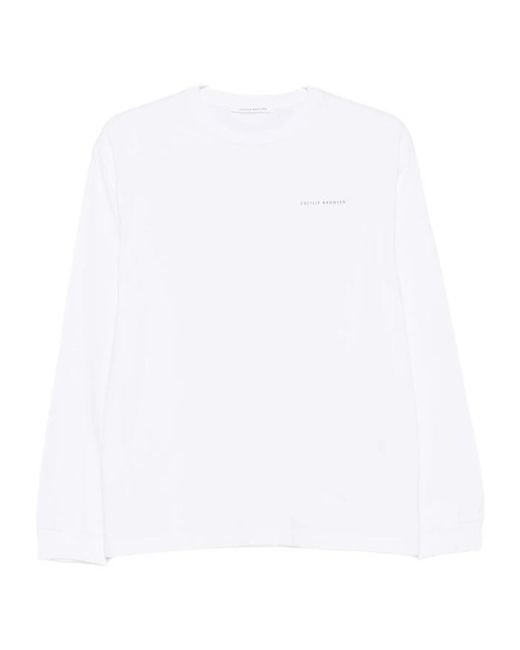 CECILIE BAHNSEN White Long-Sleeved T-Shirt