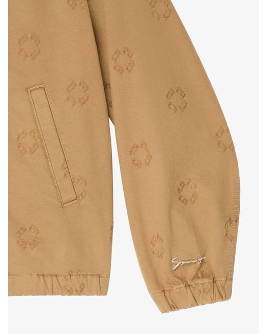 Givenchy Natural Logo Detailed Zip-Up Hooded Jacket for men
