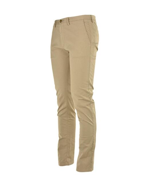 Boss Natural Belt-Loop Casual Pants for men