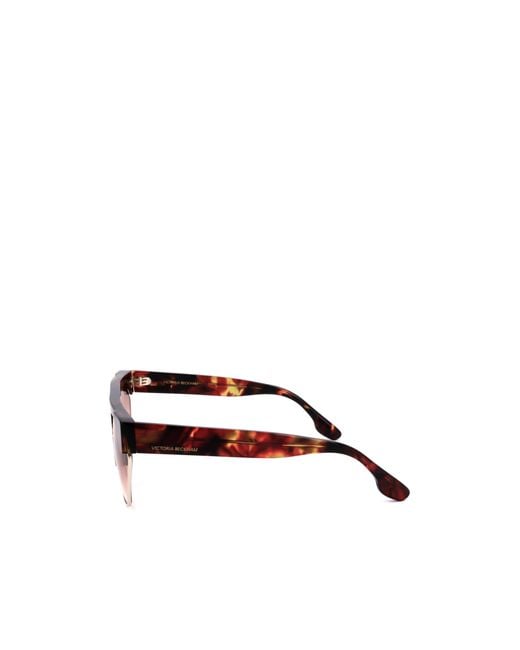 Victoria Beckham Pink Square-Frame Sunglasses