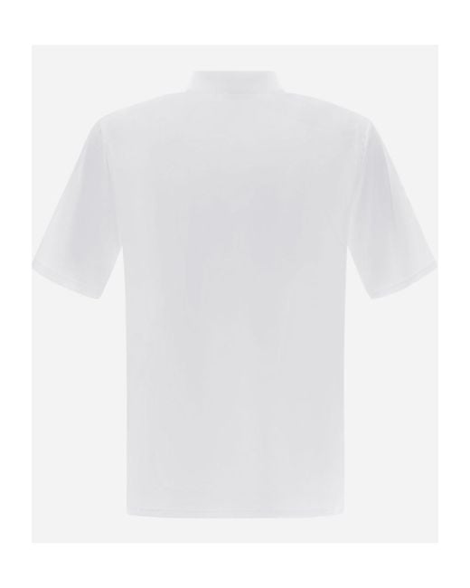 Herno White Ultralight Scuba Polo Shirt for men