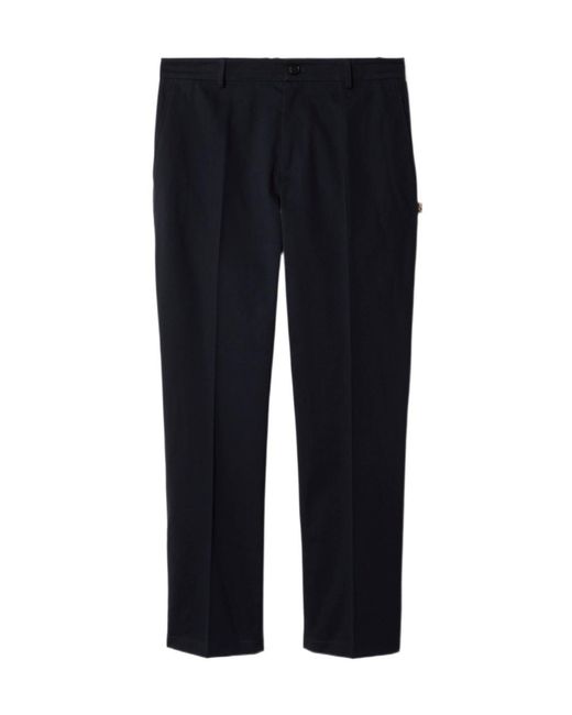 Burberry Blue Cotton Chinos for men