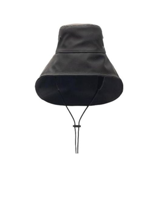 Burberry Black Drawstring Fisherman Hat