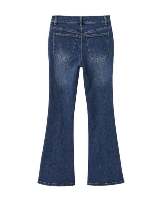 Marissa Chiara Blue Front Slit Jeans