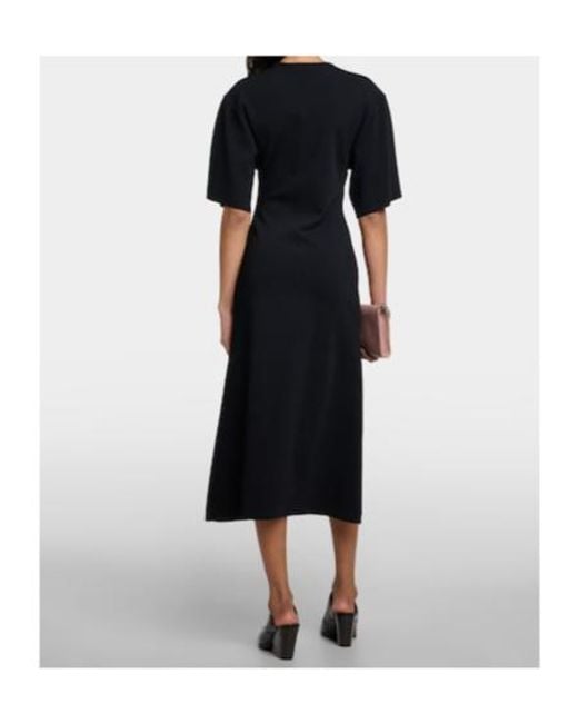 Stella McCartney Black Ruffled Midi Dress
