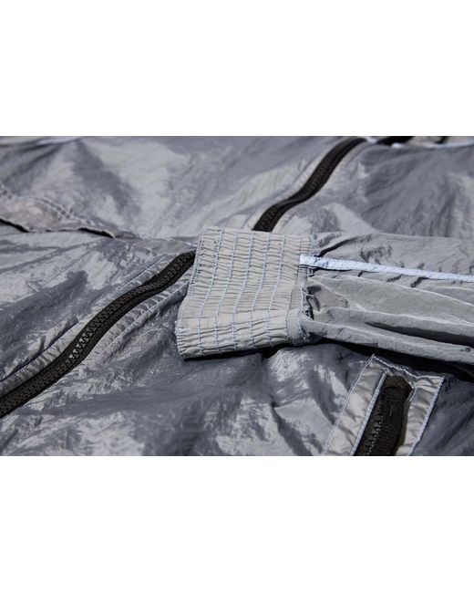 Stone Island Gray Compass-Badge Shell Jacket for men