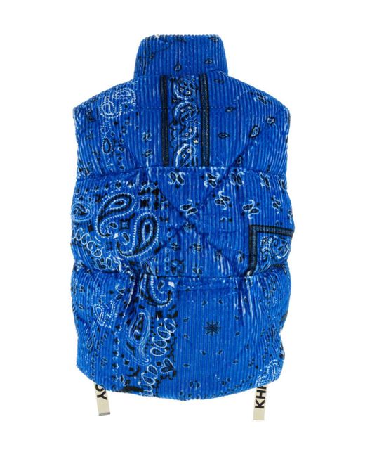 Khrisjoy Blue Signature Padded Jacket for men