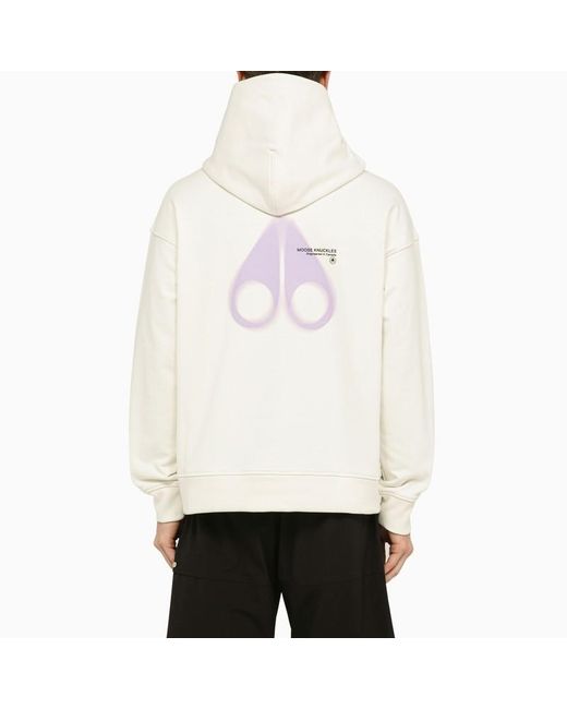 Moose Knuckles White Long-Sleeved Sweater for men