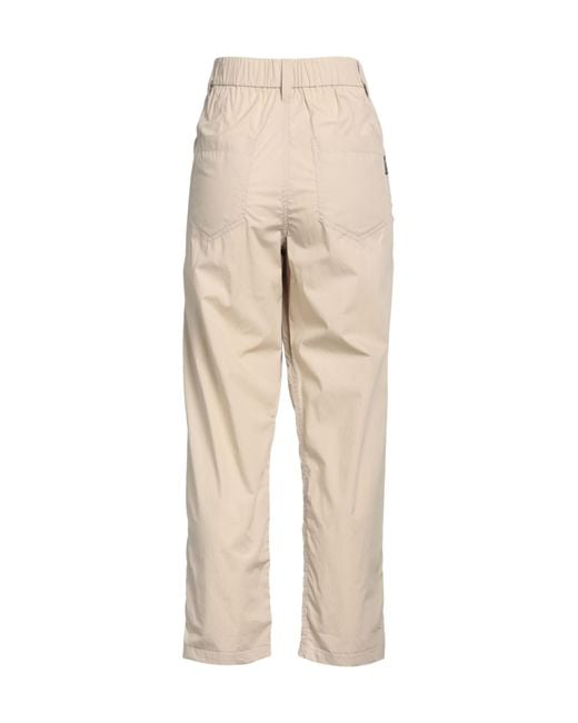 Brunello Cucinelli Natural Plain Colour Casual Trousers