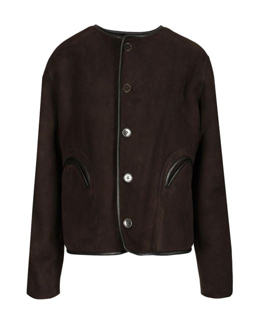 Blazé Milano Black Blazé Milano Gliss Bolero Reversible Shearling Jacket