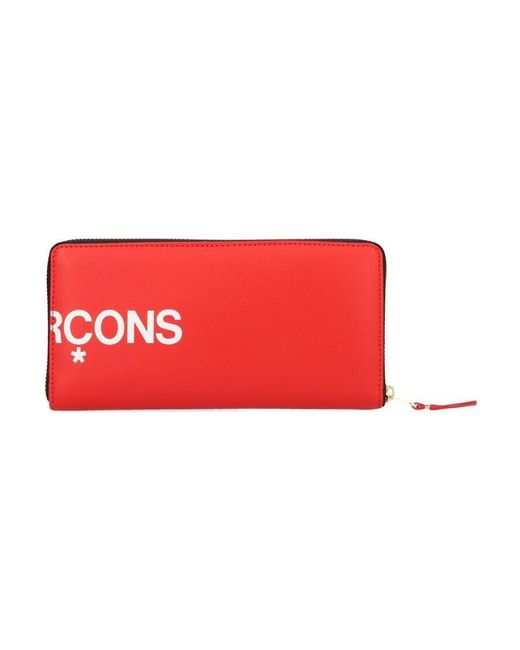 Comme des Garçons Red Logo-Print Purse for men