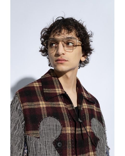 Balmain White Eyewear Brigade Vi Optical Glasses for men