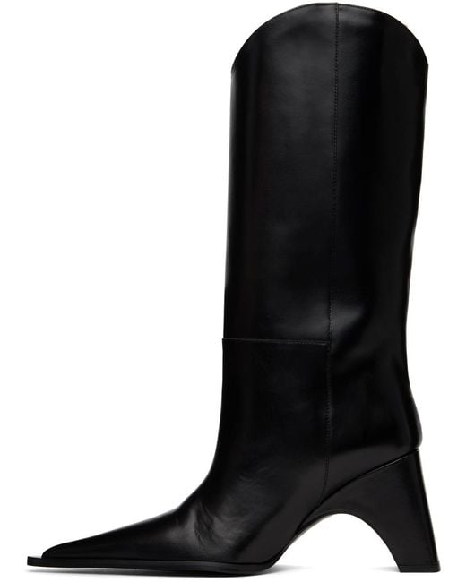 Coperni Black Cowboy Pointed Toe Boots
