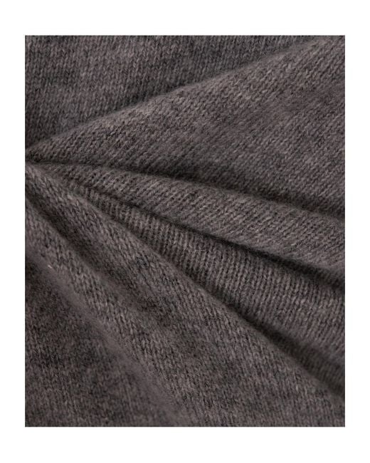 Fedeli Gray Long-Sleeved Crewneck Jumper for men