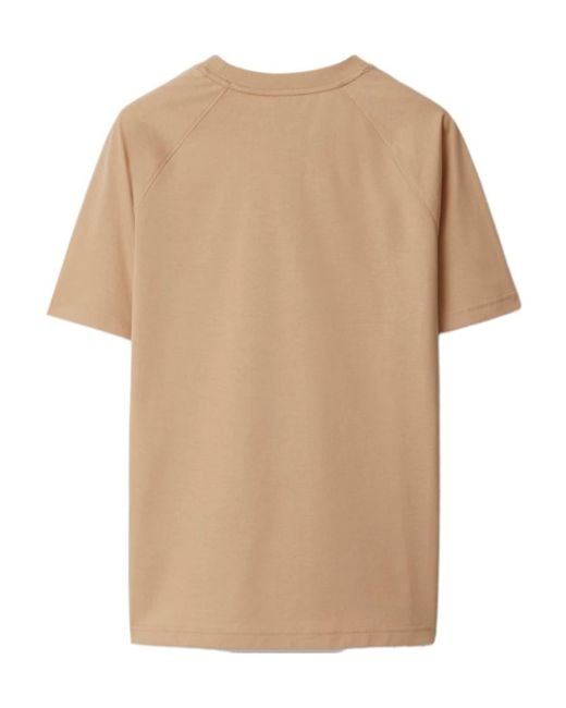 Burberry Natural Item O-Neck Short-Sleeved T-Shirt