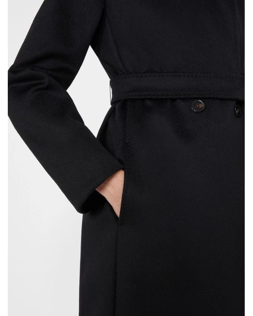 Max Mara Black Studio Bcollag Belted Coat
