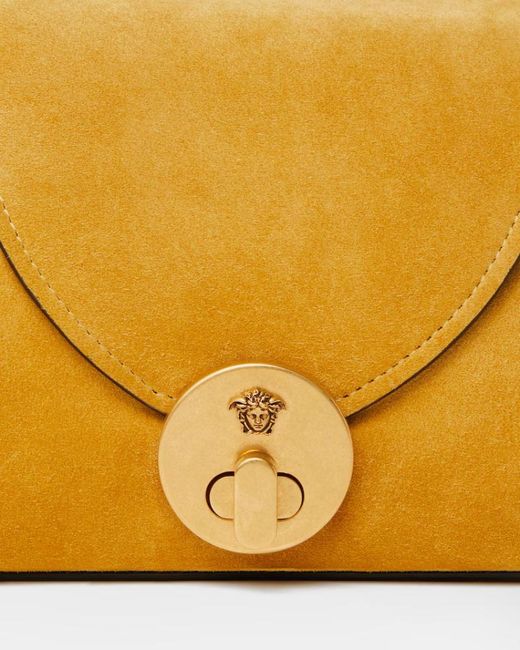 Versace Yellow Vivian Chain Clutch Bag