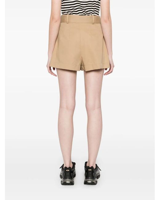Moncler Natural Cotton Blend Shorts