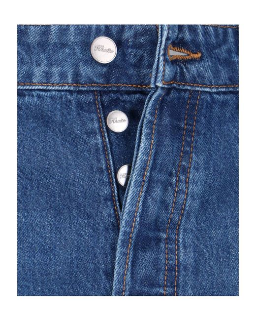 Khaite Blue Buttoned Flared Jeans