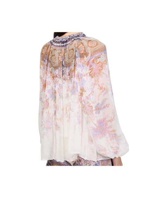 Zimmermann White Luna Billow Blouse
