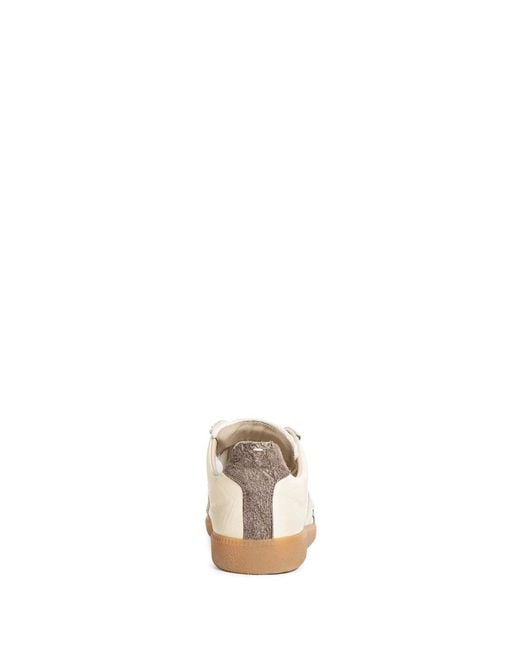 Maison Margiela White Replica Almond Toe Sneakers for men