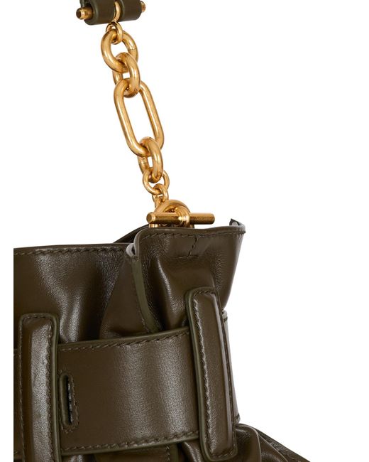Balmain Metallic Mini Anthem Shoulder Bag
