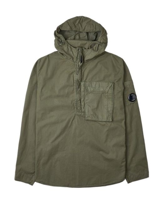 C P Company Green Long-Sleeved Casual Jacket for men