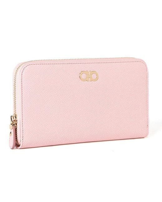 Ferragamo Pink Long Purse