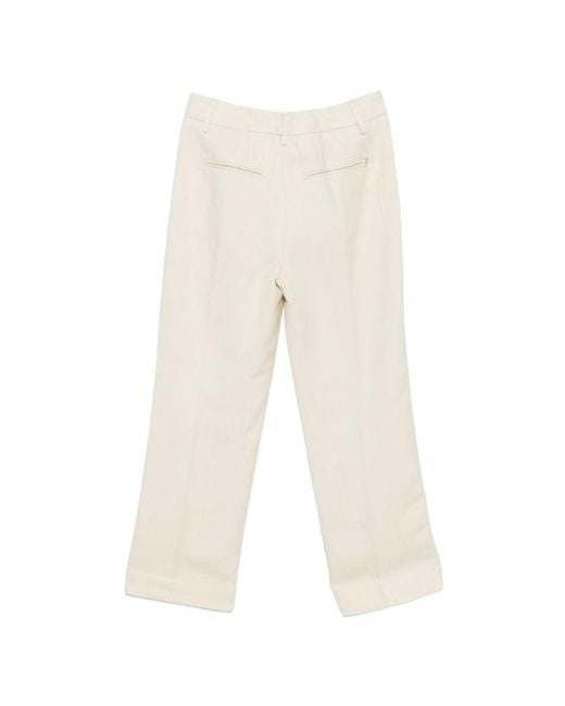 Dondup White Zip Trousers