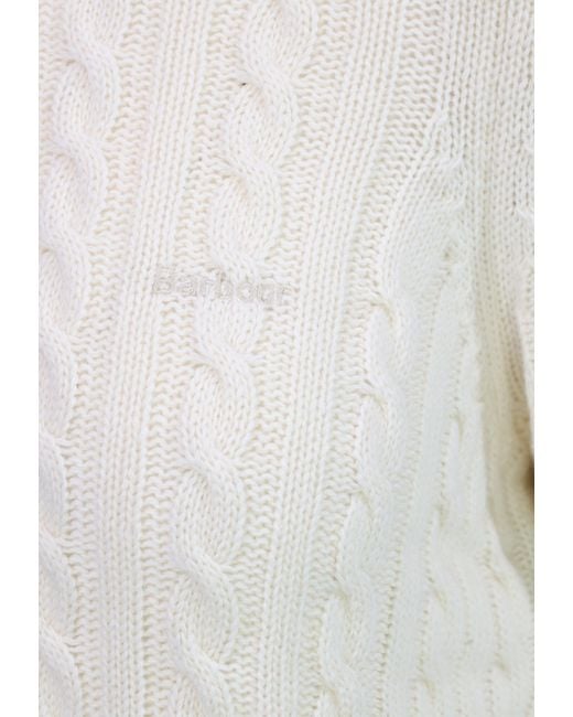 Barbour White Long-Sleeved Sweater