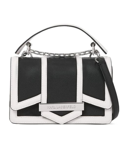 Karl Lagerfeld Black Small K/Nova Crossbody Bag