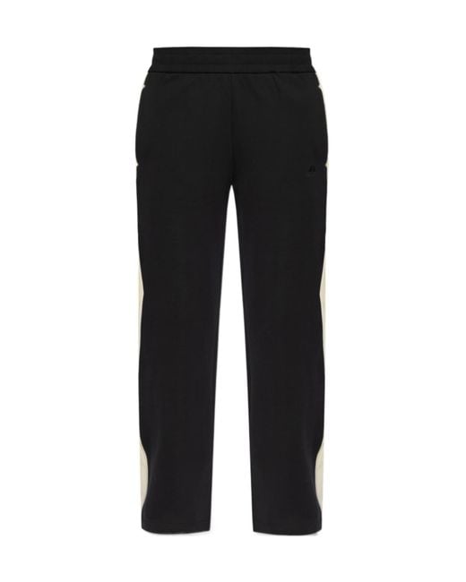 Moose Knuckles Black Logo-Patch Track Pants