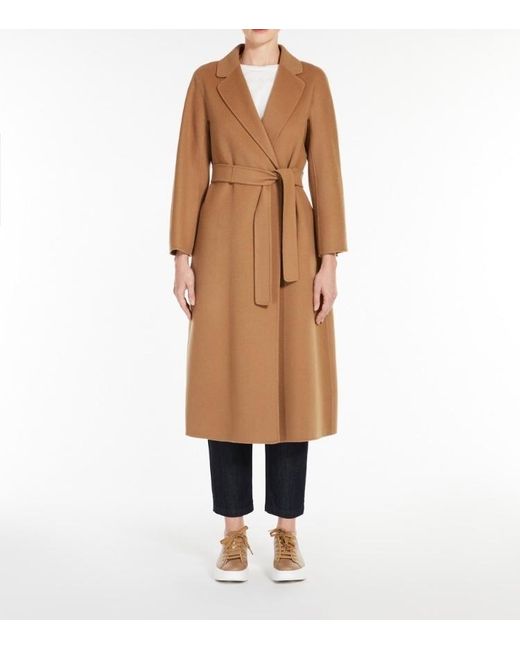 Max Mara Natural 'S Nina Belted Long-Sleeved Coat