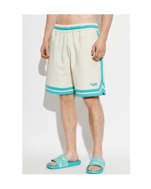 MCM Green Elastic-Waist Shorts for men