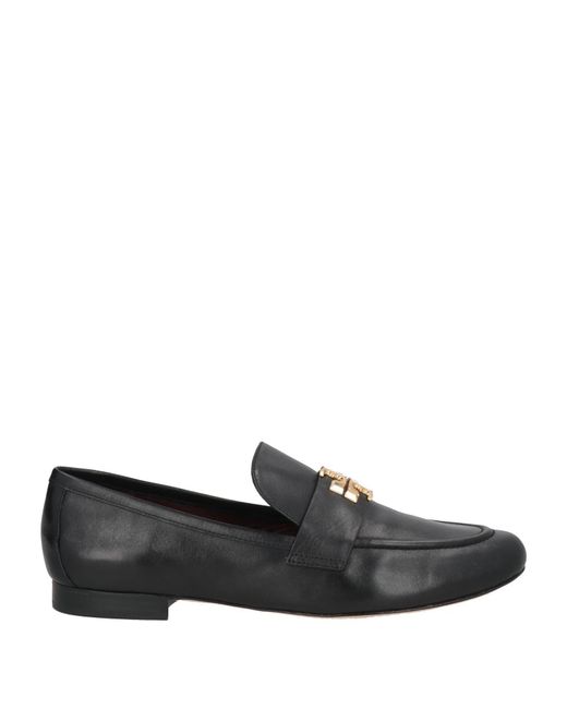 Tory Burch Black Classic Logo Flat Shoes