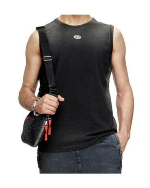 DIESEL Black Top Top for men
