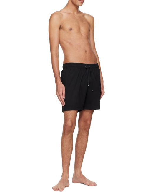 Amiri Black Printed Drawstring Swim Shorts for men