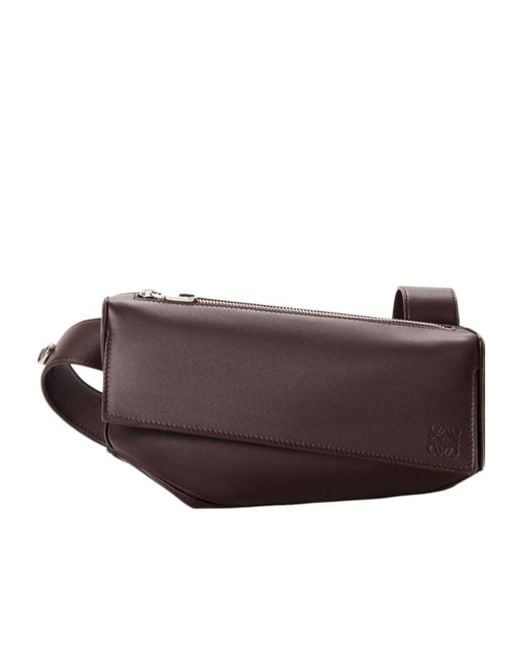 Loewe Brown Puzzle Featherlight Sling Bag for men