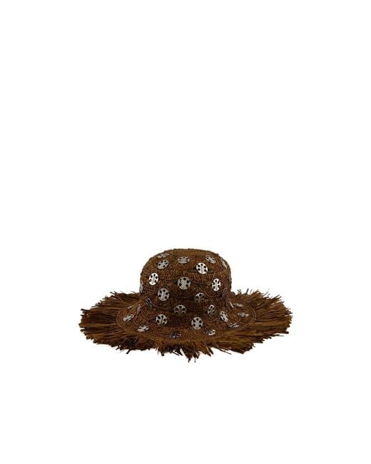 Rabanne Brown Raffia Hat
