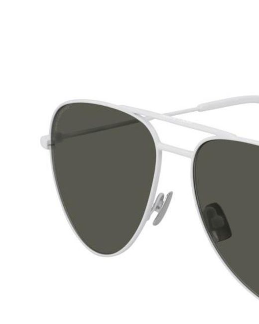 Saint Laurent Metallic Logo Sunglasses for men