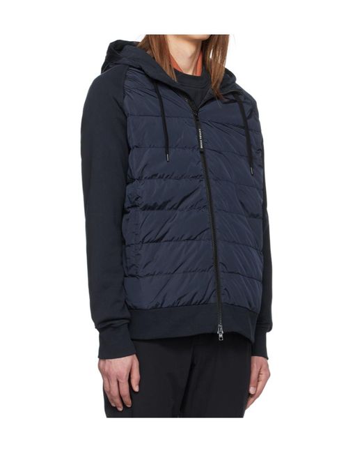 Canada Goose Blue Hybridge Huron Zipper Down Jacket for men