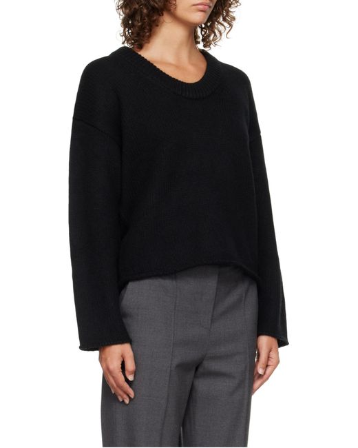Loulou de Saison Black Derry U-Neck Sweater